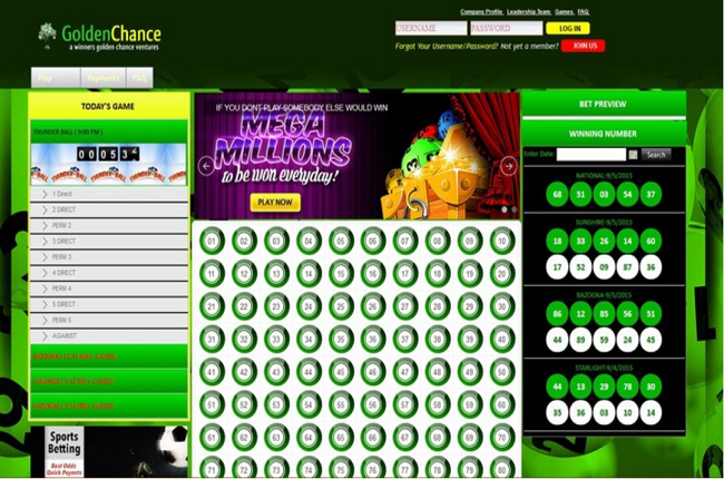 golden chance lotto result today